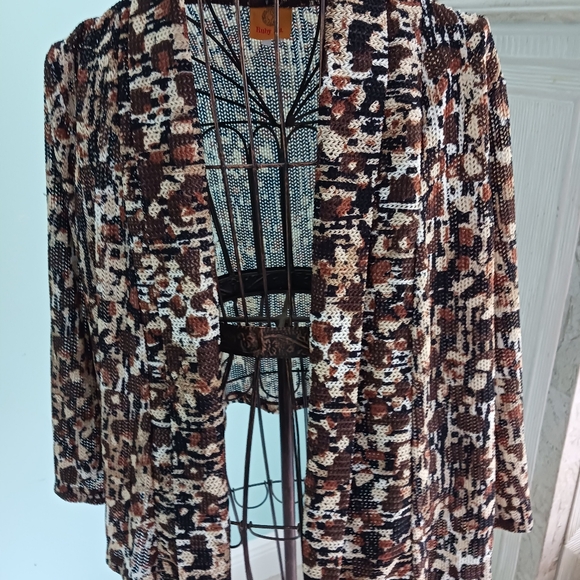 Ruby Rd. Multicolor Open Front Cardigan - Picture 4 of 5